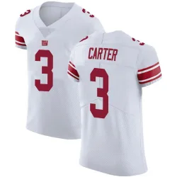 Men's Abdul Carter New York Giants No.3 Elite Vapor Untouchable Jersey - White