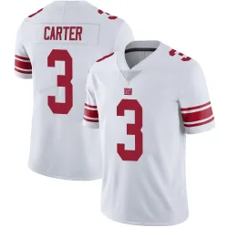 Men's Abdul Carter New York Giants No.3 Limited Vapor Untouchable Jersey - White