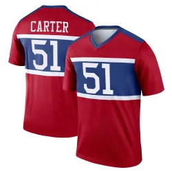 Men's Abdul Carter New York Giants No.51 Legend Century Alternate Jersey - Red