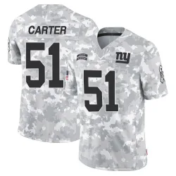 Men's Abdul Carter New York Giants No.51 Limited 2024 Salute to Service Jersey - Arctic Camo