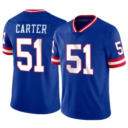 Men's Abdul Carter New York Giants No.51 Limited Classic Vapor Jersey