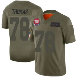 Men's Andrew Thomas New York Giants No.78 Limited 2019 Salute to Service Jersey - Camo
