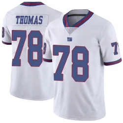 Men's Andrew Thomas New York Giants No.78 Limited Color Rush Jersey - White