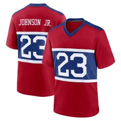 Men's Anthony Johnson Jr. New York Giants No.23 Game Century Alternate Jersey - Red