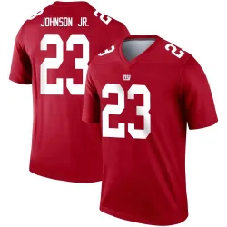 Men's Anthony Johnson Jr. New York Giants No.23 Legend Inverted Jersey - Red