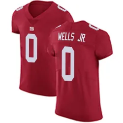 Men's Antwane Wells Jr. New York Giants No.0 Elite Alternate Vapor Untouchable Jersey - Red