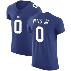 Men's Antwane Wells Jr. New York Giants No.0 Elite Team Color Vapor Untouchable Jersey - Royal