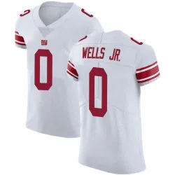 Men's Antwane Wells Jr. New York Giants No.0 Elite Vapor Untouchable Jersey - White