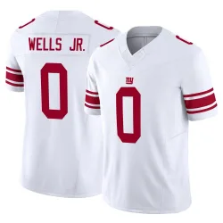 Men's Antwane Wells Jr. New York Giants No.0 Limited Vapor F.U.S.E. Jersey - White