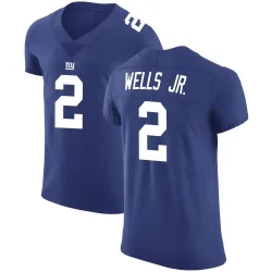 Men's Antwane Wells Jr. New York Giants No.2 Elite Team Color Vapor Untouchable Jersey - Royal