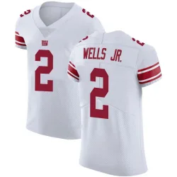 Men's Antwane Wells Jr. New York Giants No.2 Elite Vapor Untouchable Jersey - White