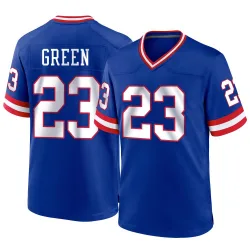 Men's Art Green New York Giants No.23 Game Classic Jersey - Royal