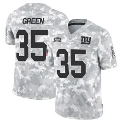 Men's Art Green New York Giants No.35 Limited 2024 Salute to Service Jersey - Arctic Camo