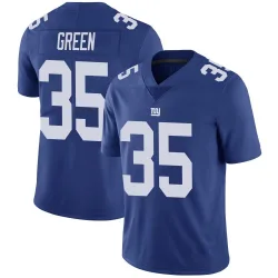 Men's Art Green New York Giants No.35 Limited Team Color Vapor Untouchable Jersey - Royal