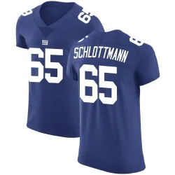 Men's Austin Schlottmann New York Giants No.65 Elite Team Color Vapor Untouchable Jersey - Royal
