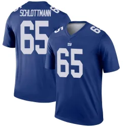 Men's Austin Schlottmann New York Giants No.65 Legend Jersey - Royal