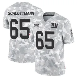 Men's Austin Schlottmann New York Giants No.65 Limited 2024 Salute to Service Jersey - Arctic Camo