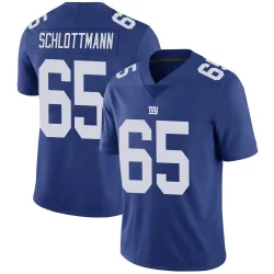 Men's Austin Schlottmann New York Giants No.65 Limited Team Color Vapor Untouchable Jersey - Royal