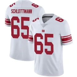 Men's Austin Schlottmann New York Giants No.65 Limited Vapor Untouchable Jersey - White