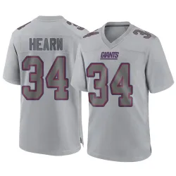 Men's Azizi Hearn New York Giants No.34 Game Atmosphere Fashion Jersey - Gray