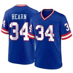 Men's Azizi Hearn New York Giants No.34 Game Classic Jersey - Royal