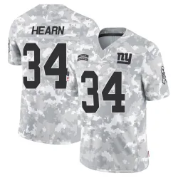 Men's Azizi Hearn New York Giants No.34 Limited 2024 Salute to Service Jersey - Arctic Camo