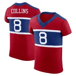 Men's Beaux Collins New York Giants No.8 Elite Century Alternate Vapor F.U.S.E. Jersey - Red
