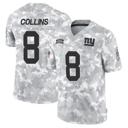 Men's Beaux Collins New York Giants No.8 Limited 2024 Salute to Service Jersey - Arctic Camo