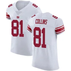 Men's Beaux Collins New York Giants No.81 Elite Vapor Untouchable Jersey - White
