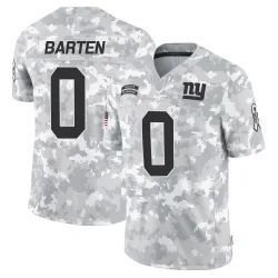 Men's Ben Barten New York Giants No.0 Limited 2024 Salute to Service Jersey - Arctic Camo