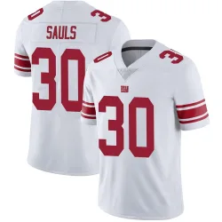 Men's Ben Sauls New York Giants No.30 Limited Vapor Untouchable Jersey - White