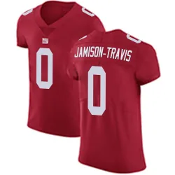 Men's Bobby Jamison-Travis New York Giants No.0 Elite Alternate Vapor Untouchable Jersey - Red
