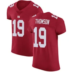 Men's Bobby Thomson New York Giants No.19 Elite Alternate Vapor Untouchable Jersey - Red