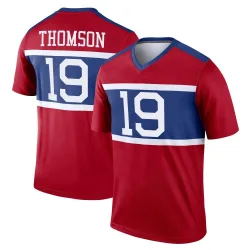 Men's Bobby Thomson New York Giants No.19 Legend Century Alternate Jersey - Red