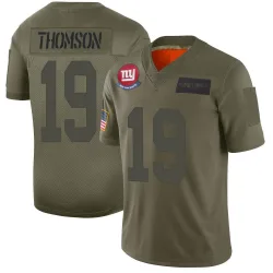 Men's Bobby Thomson New York Giants No.19 Limited 2019 Salute to Service Jersey - Camo