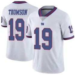 Men's Bobby Thomson New York Giants No.19 Limited Color Rush Jersey - White