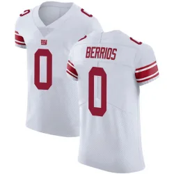 Men's Braxton Berrios New York Giants No.0 Elite Vapor Untouchable Jersey - White