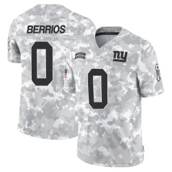 Men's Braxton Berrios New York Giants No.0 Limited 2024 Salute to Service Jersey - Arctic Camo