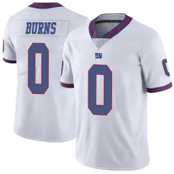 Men's Brian Burns New York Giants No.0 Limited Color Rush Jersey - White
