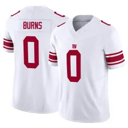 Men's Brian Burns New York Giants No.0 Limited Vapor F.U.S.E. Jersey - White