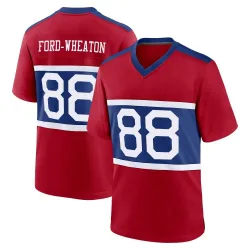 Men's Bryce Ford-Wheaton New York Giants No.88 Game Century Alternate Jersey - Red