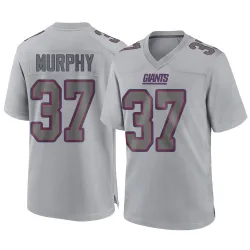 Men's Caleb Murphy New York Giants No.37 Game Atmosphere Fashion Jersey - Gray