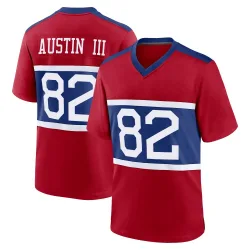 Men's Calvin Austin III New York Giants No.82 Game Century Alternate Jersey - Red