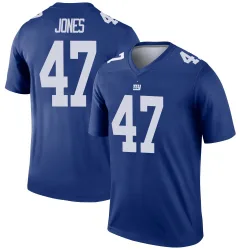 Men's Cam Jones New York Giants No.47 Legend Jersey - Royal