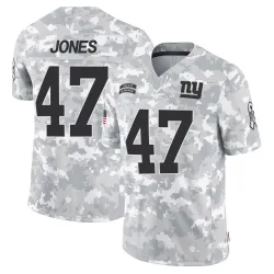Men's Cam Jones New York Giants No.47 Limited 2024 Salute to Service Jersey - Arctic Camo