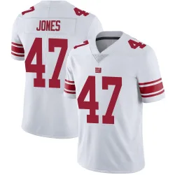 Men's Cam Jones New York Giants No.47 Limited Vapor Untouchable Jersey - White