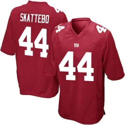 Men's Cam Skattebo New York Giants No.44 Game Alternate Jersey - Red