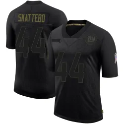 Men's Cam Skattebo New York Giants No.44 Limited 2020 Salute To Service Retired Jersey - Black