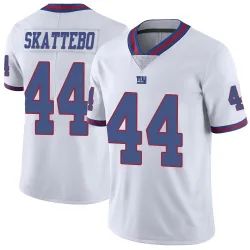 Men's Cam Skattebo New York Giants No.44 Limited Color Rush Jersey - White