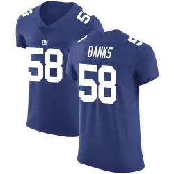 Men's Carl Banks New York Giants No.58 Elite Team Color Vapor Untouchable Jersey - Royal